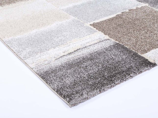 Chelsea Abstract Grey Plush Rug