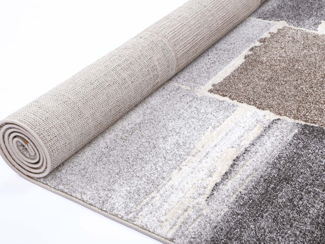 Chelsea Abstract Grey Plush Rug