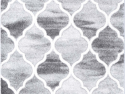Chelsea Lattice Grey Plush Rug