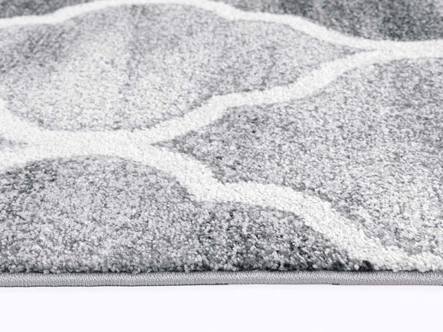 Chelsea Lattice Grey Plush Rug