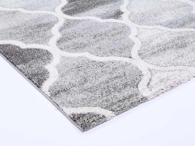 Chelsea Lattice Grey Plush Rug