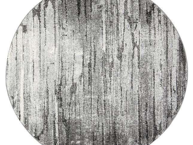Chelsea Driftwood Grey Plush Round Rug