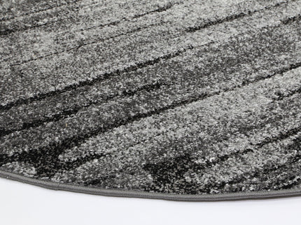 Chelsea Driftwood Grey Plush Round Rug