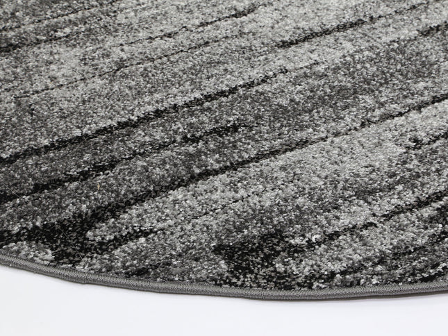 Chelsea Driftwood Grey Plush Round Rug