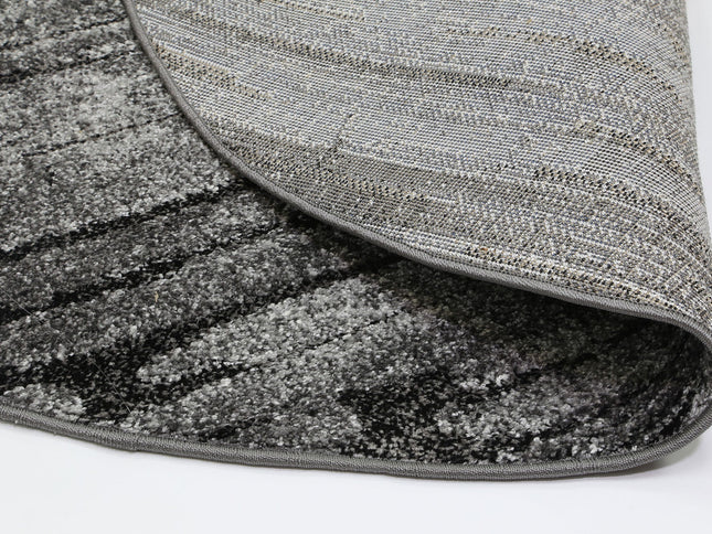 Chelsea Driftwood Grey Plush Round Rug