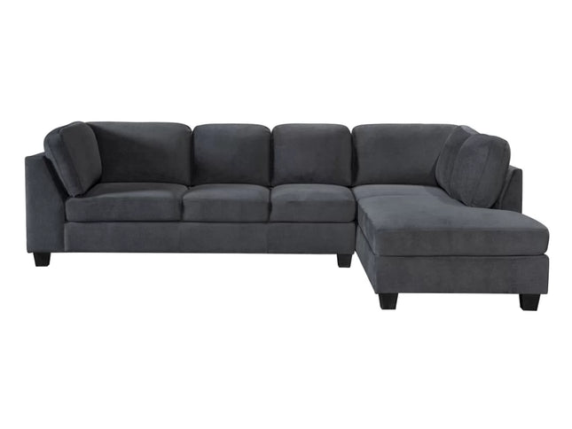 Carla Right Chaise - Dark Grey