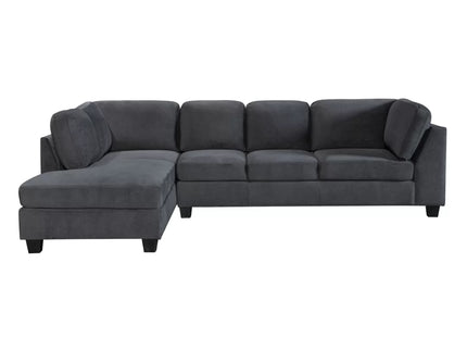 Carla Left Chaise - Dark Grey