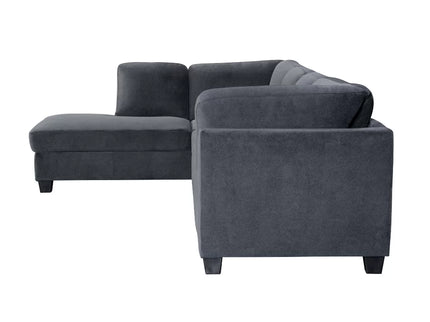 Carla Left Chaise - Dark Grey