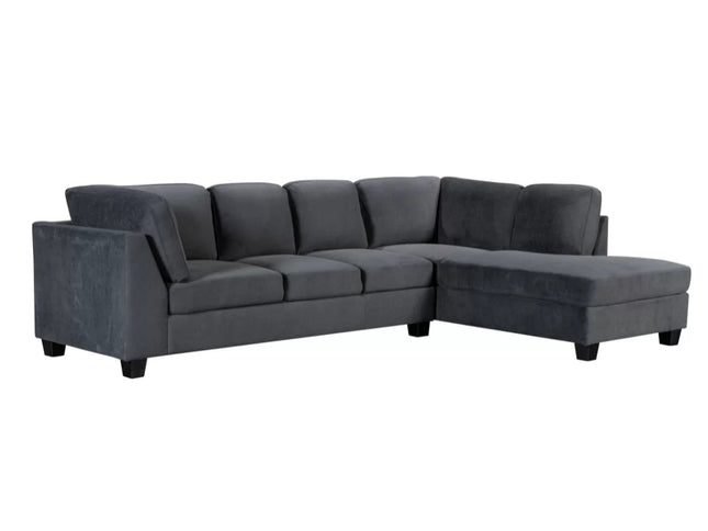 Carla Right Chaise - Dark Grey