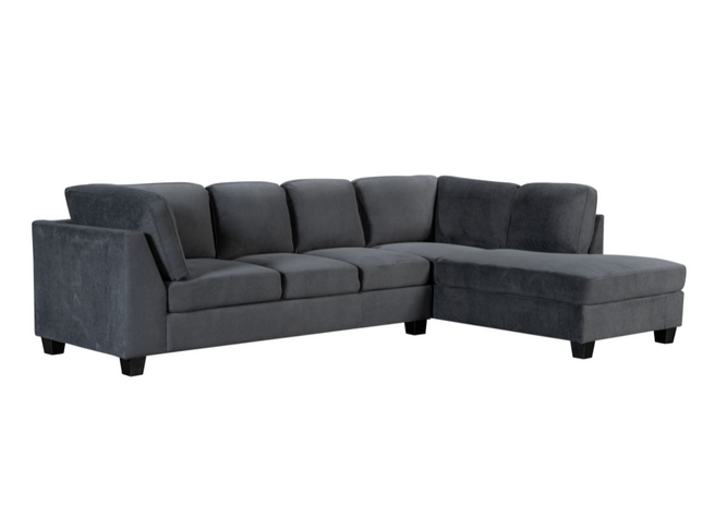 Carla Right Chaise - Dark Grey