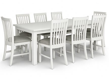 Coastal 9Pce Dining Set - 220cm