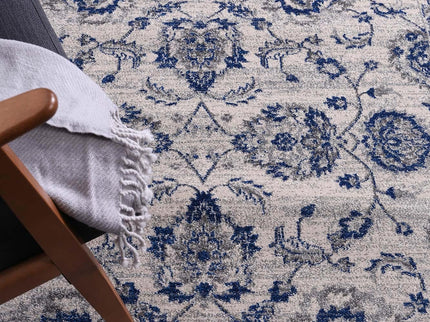Delicate Cassandra Blue & Ivory Rug