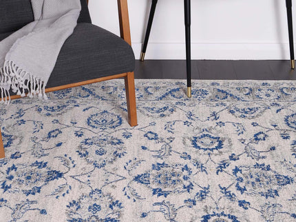 Delicate Cassandra Blue & Ivory Rug