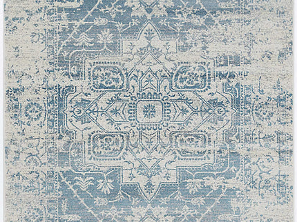 Delicate Audrey Ivory & Blue Rug