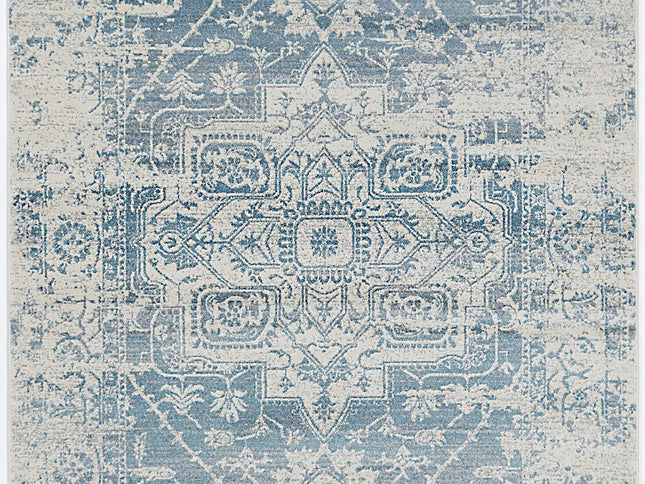 Delicate Audrey Ivory & Blue Rug