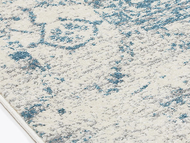 Delicate Audrey Ivory & Blue Rug