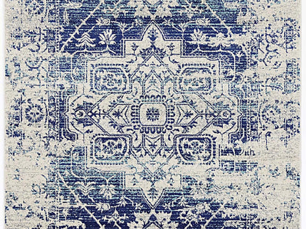 Delicate Audrey Ivory & Navy Rug