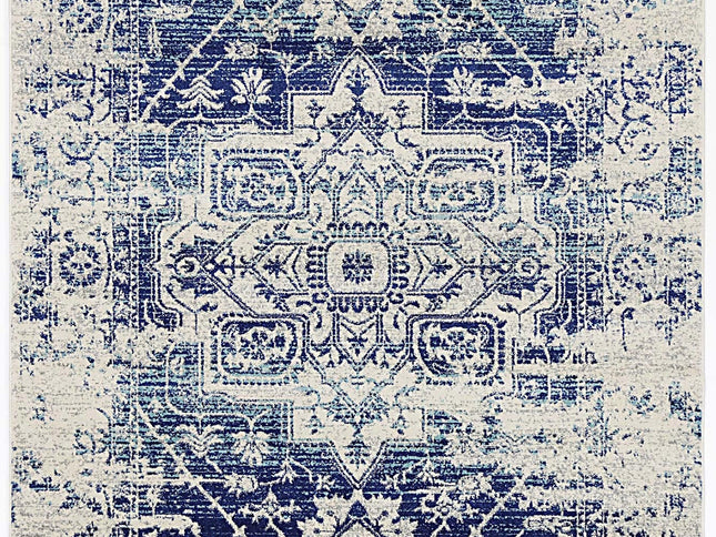 Delicate Audrey Ivory & Navy Rug
