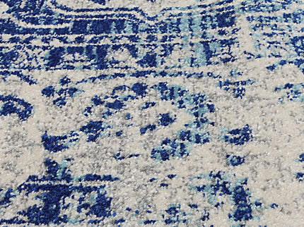 Delicate Audrey Ivory & Navy Rug