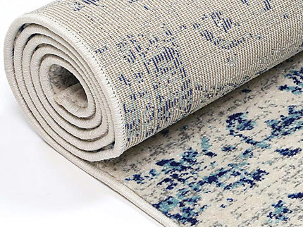 Delicate Audrey Ivory & Navy Rug