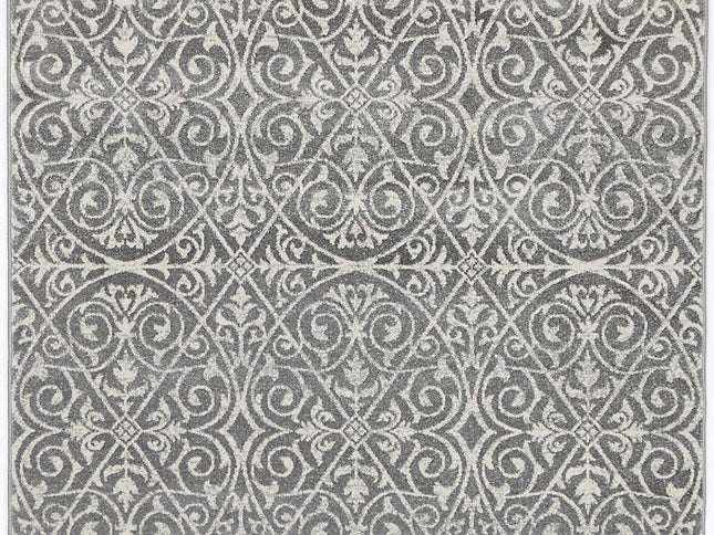 Delicate Katherine Grey & Ivory Rug