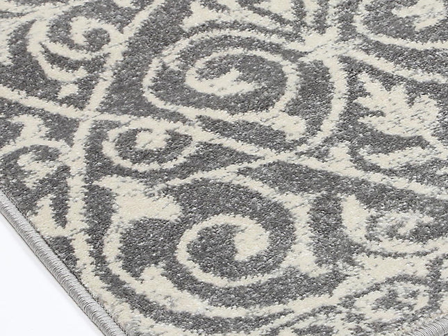 Delicate Katherine Grey & Ivory Rug