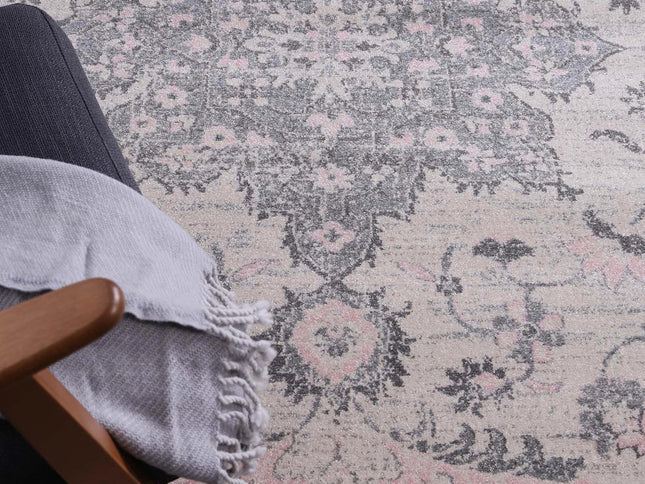 Delicate Madeleine Grey & Ivory Rug