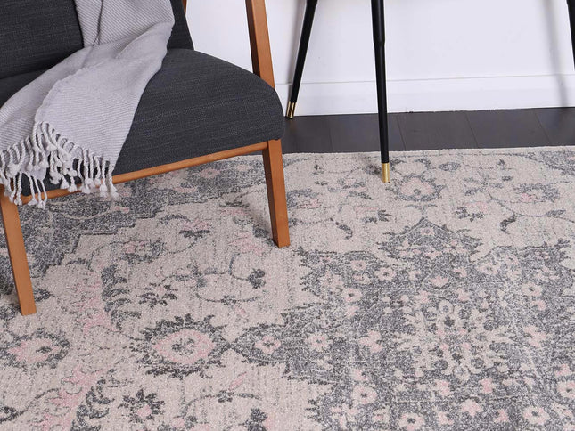 Delicate Madeleine Grey & Ivory Rug