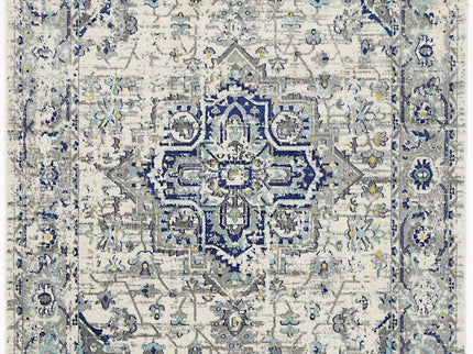 Delicate MeMontana Ivory & Blue Rug