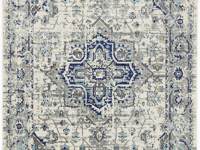 Delicate MeMontana Ivory & Blue Rug