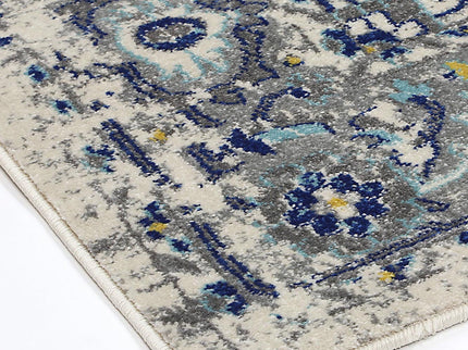 Delicate MeMontana Ivory & Blue Rug