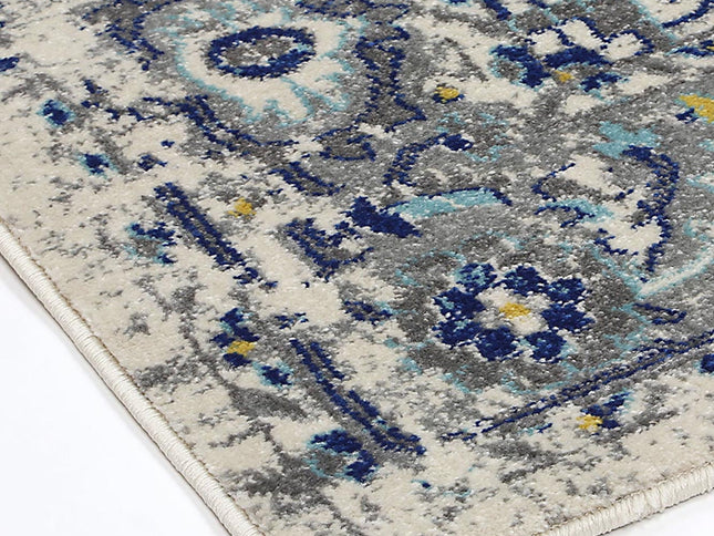 Delicate MeMontana Ivory & Blue Rug