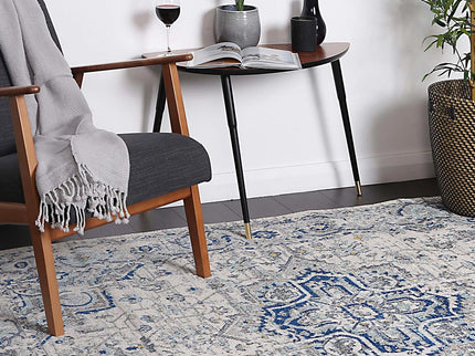 Delicate MeMontana Ivory & Blue Rug