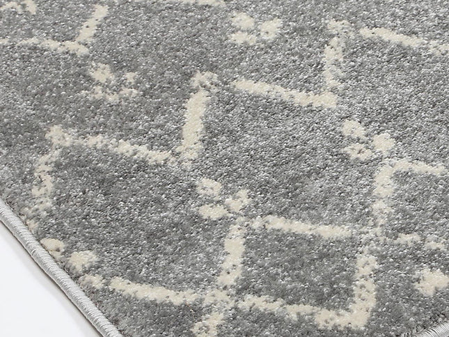 Delicate Cassiday Grey & Ivory Rug