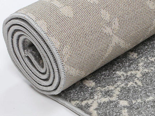 Delicate Cassiday Grey & Ivory Rug