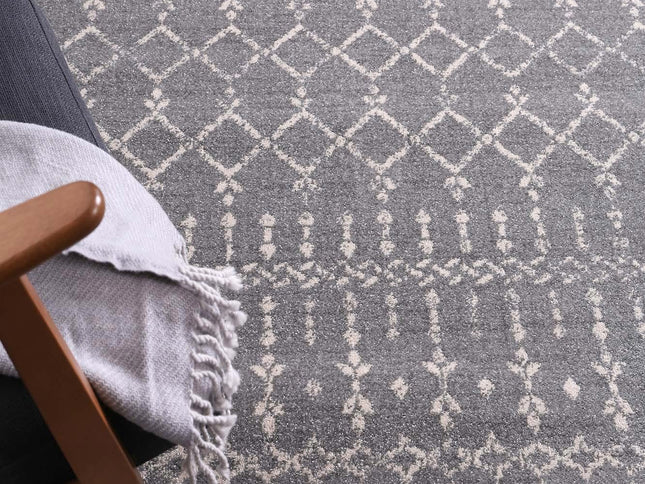 Delicate Cassiday Grey & Ivory Rug