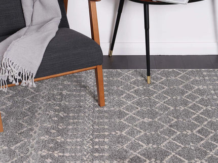 Delicate Cassiday Grey & Ivory Rug