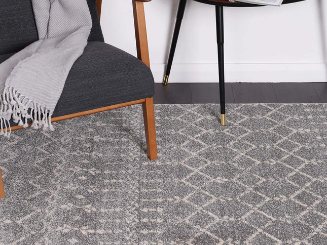 Delicate Cassiday Grey & Ivory Rug