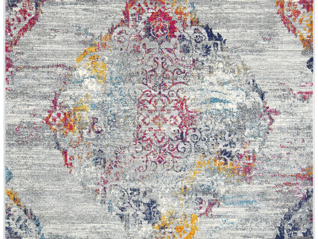 Delicate Ornate Multi-Coloured Rug