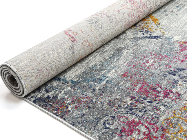 Delicate Ornate Multi-Coloured Rug