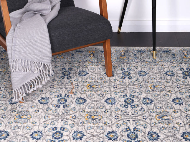 Delicate Rustic Blue Rug