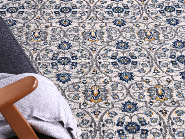 Delicate Rustic Blue Rug