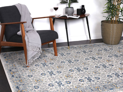 Delicate Rustic Blue Rug