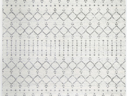 Delicate Geomtric Ivory and Grey