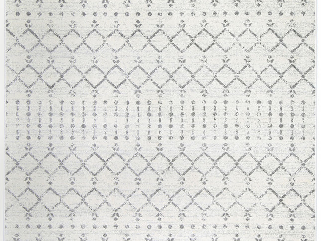 Delicate Geomtric Ivory and Grey