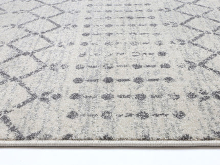 Delicate Geomtric Ivory and Grey