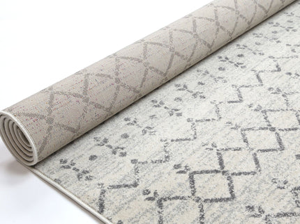 Delicate Geomtric Ivory and Grey