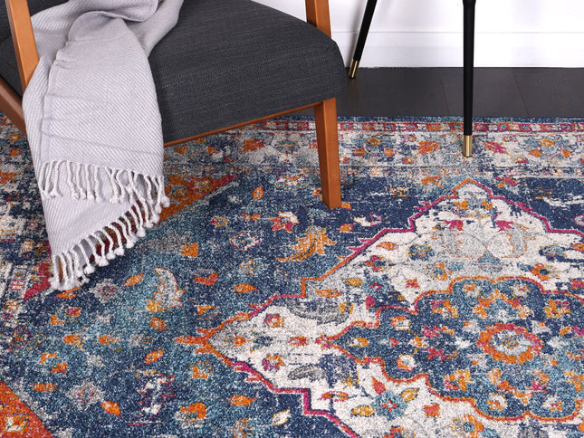 Delicate Medalion Multi Coloured Rug