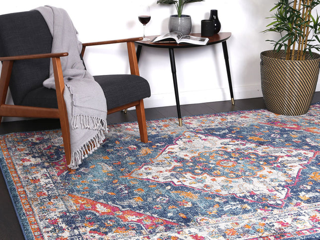 Delicate Medalion Multi Coloured Rug