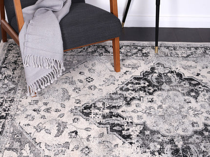 Delicate Abundance Grey Rug